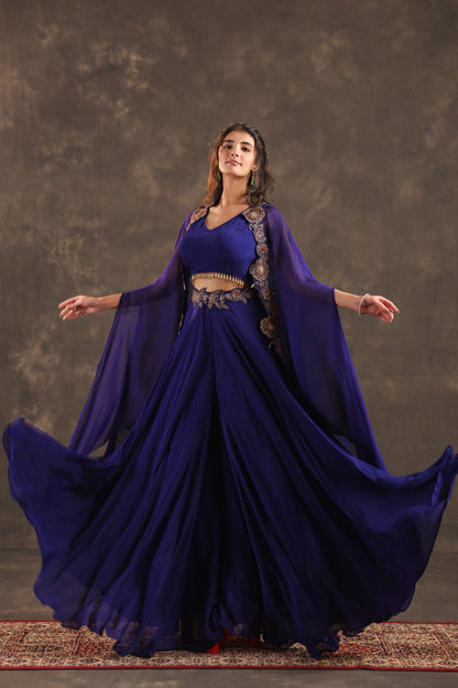 Divider Pant with Heavy Jacket Royal Blue