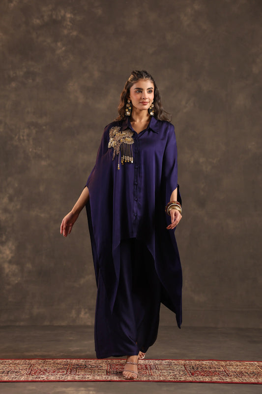 Kaftan Top with Pant Voilet