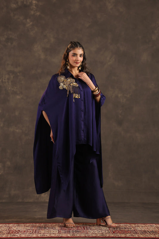 Kaftan Top with Pant Voilet