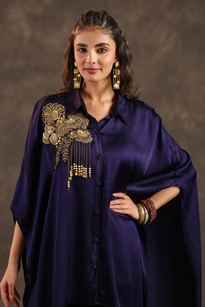 Kaftan Top with Pant Voilet