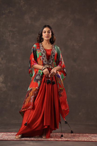 Kaftan Dress With Pant