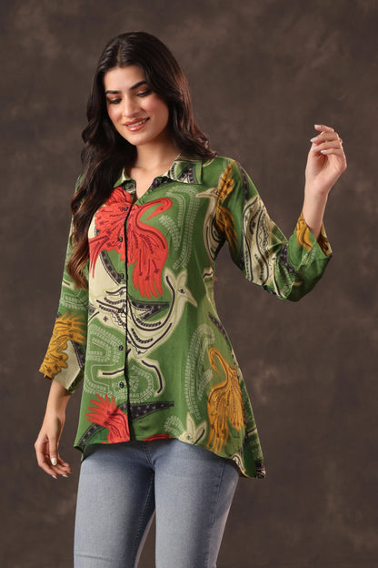 Printed Short Top