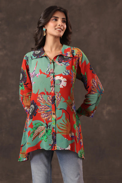 Printed Short Top