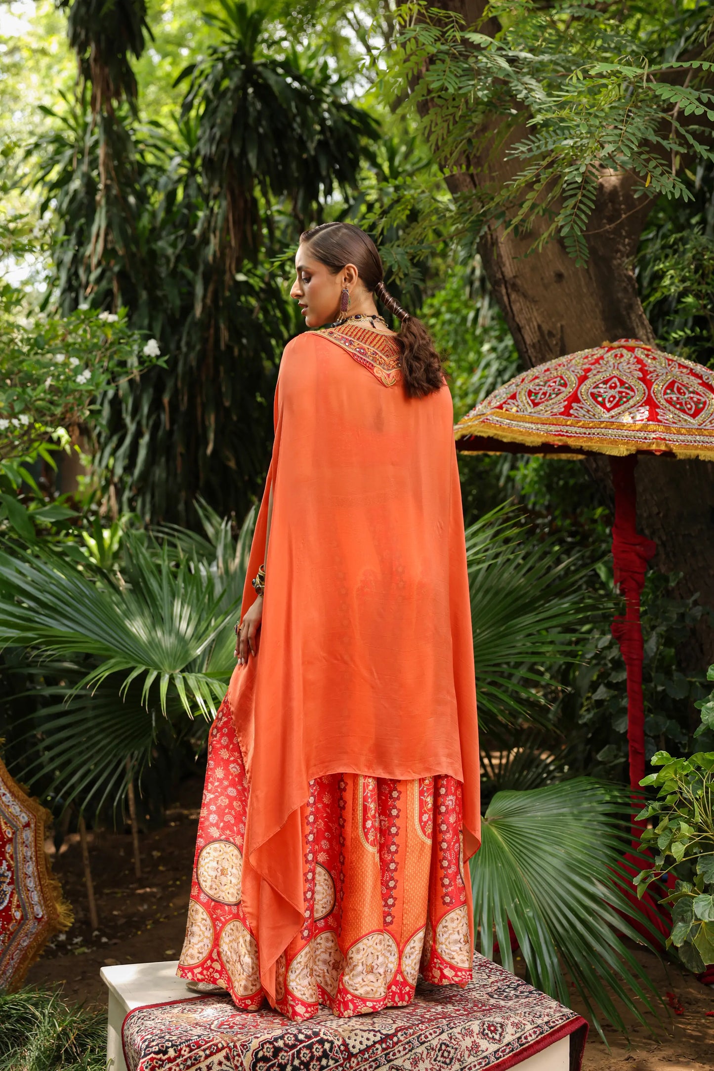 Heavy Jacket with Divider Pant and bustier