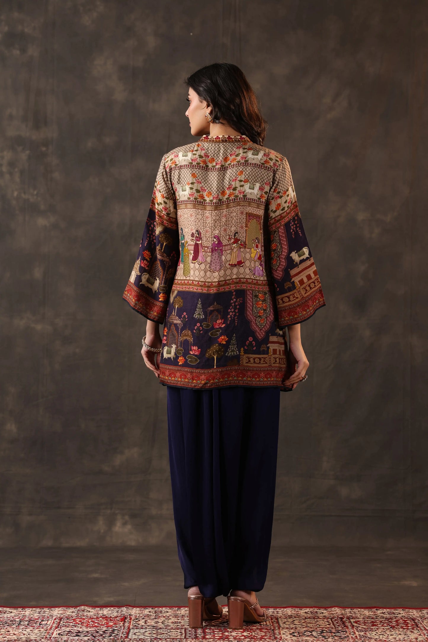 Emblished Top With Harem Pants