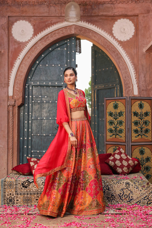 Ethnic Lehanga with Jacket