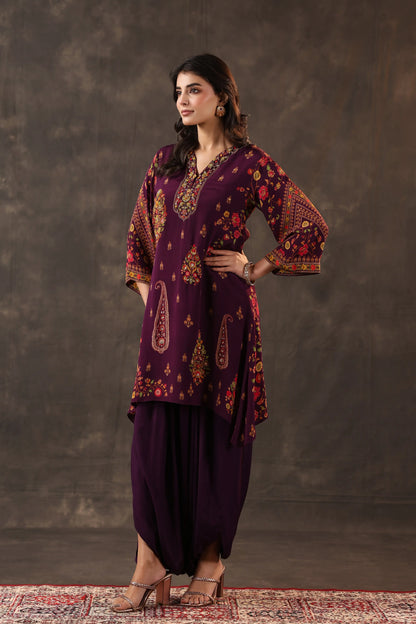 Emblished Top With Harem Pants