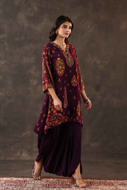 Emblished Top With Harem Pants