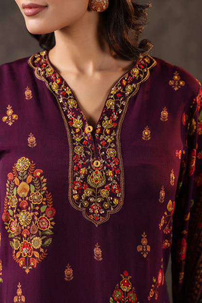 Emblished Top With Harem Pants