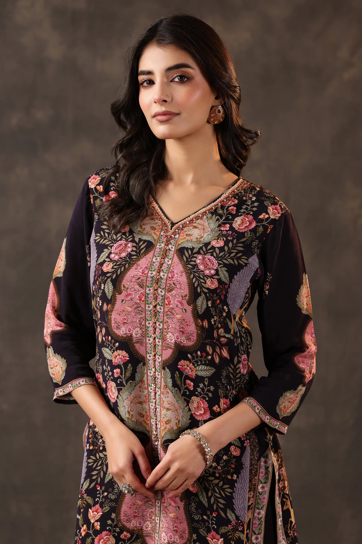 Kashmiri Top with Harem Pant