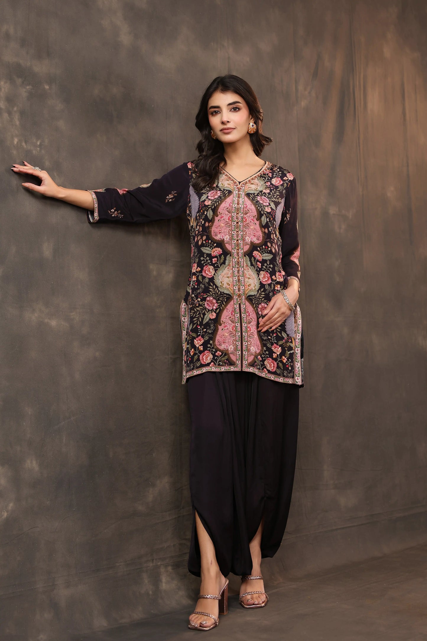 Kashmiri Top with Harem Pant