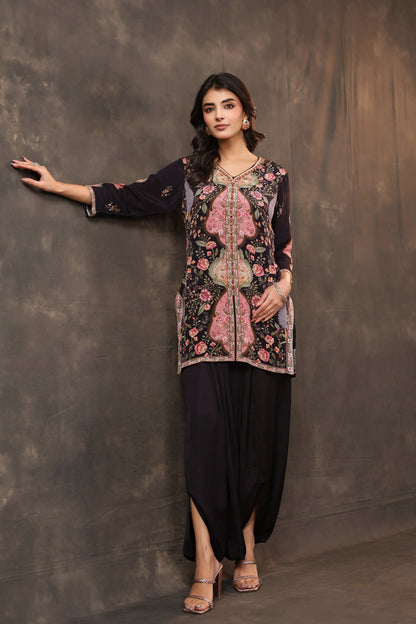 Kashmiri Top with Harem Pant