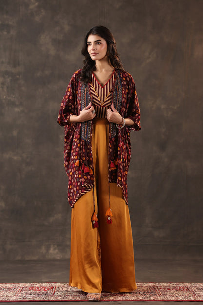 Emblished Jacket Set