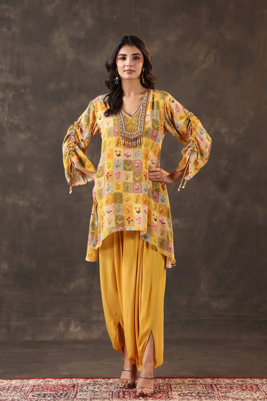 Emblished Top with Harem Pant