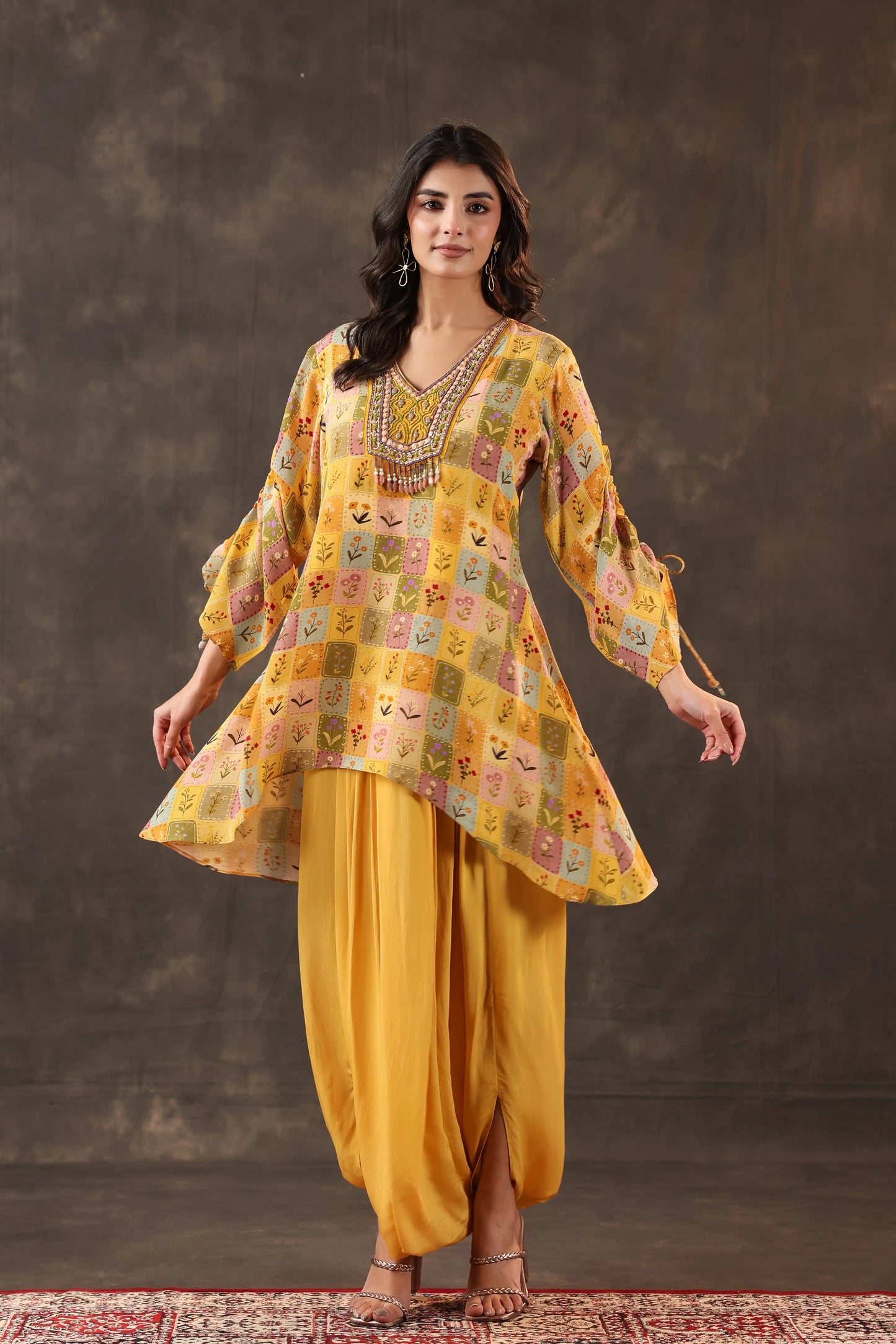 Emblished Top with Harem Pant