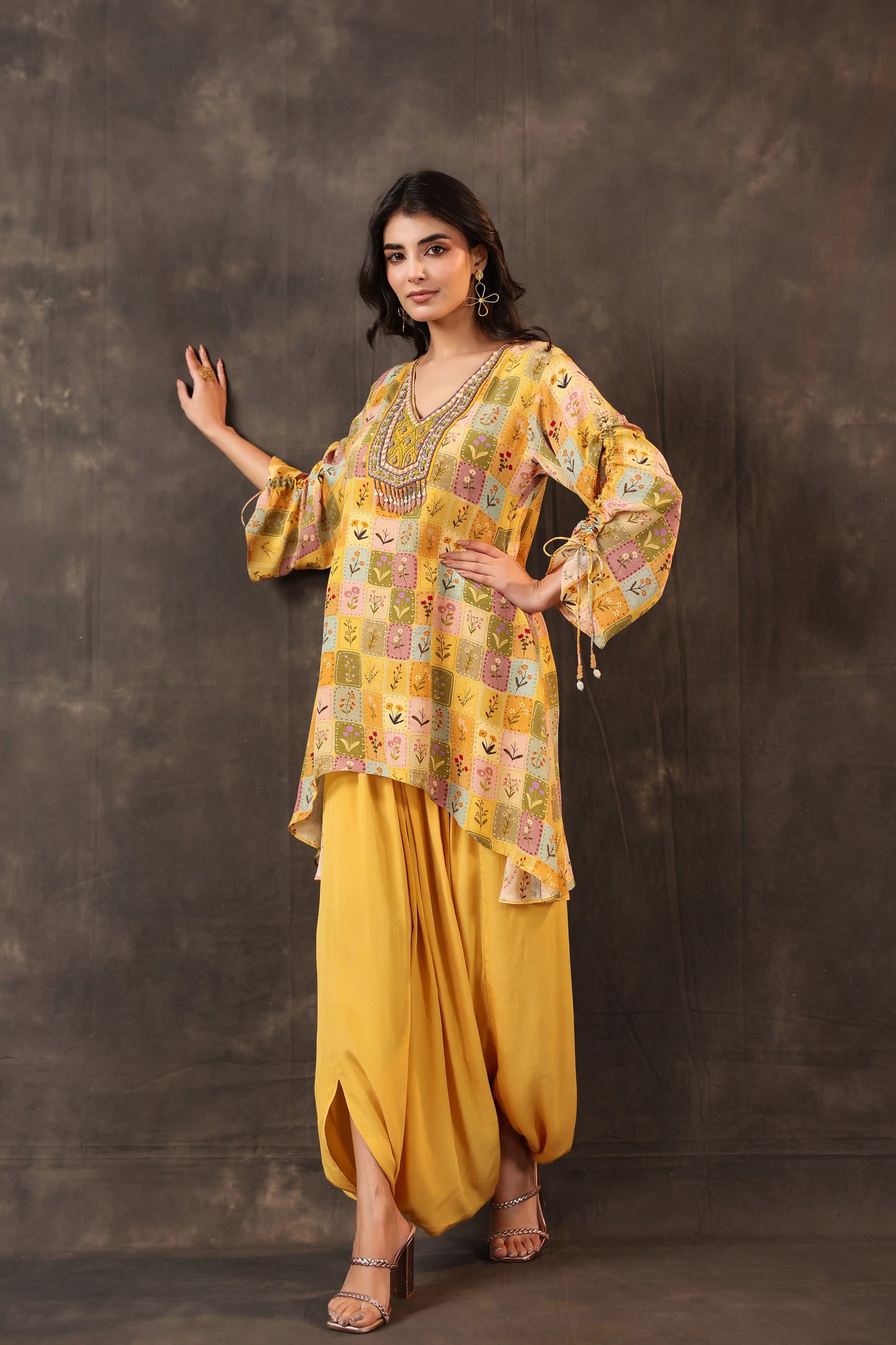 Emblished Top with Harem Pant