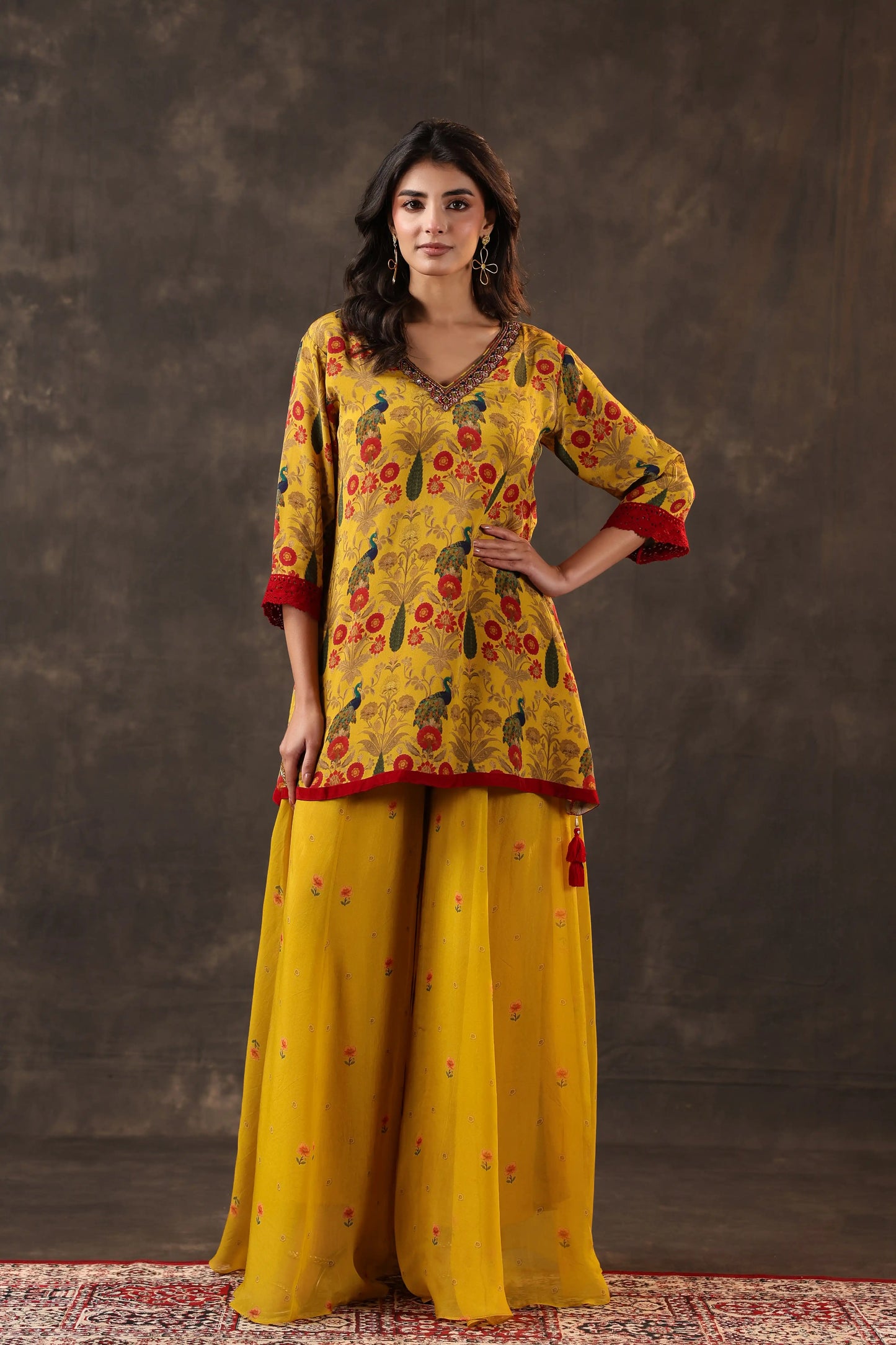 Traditional Top with Palazzo
