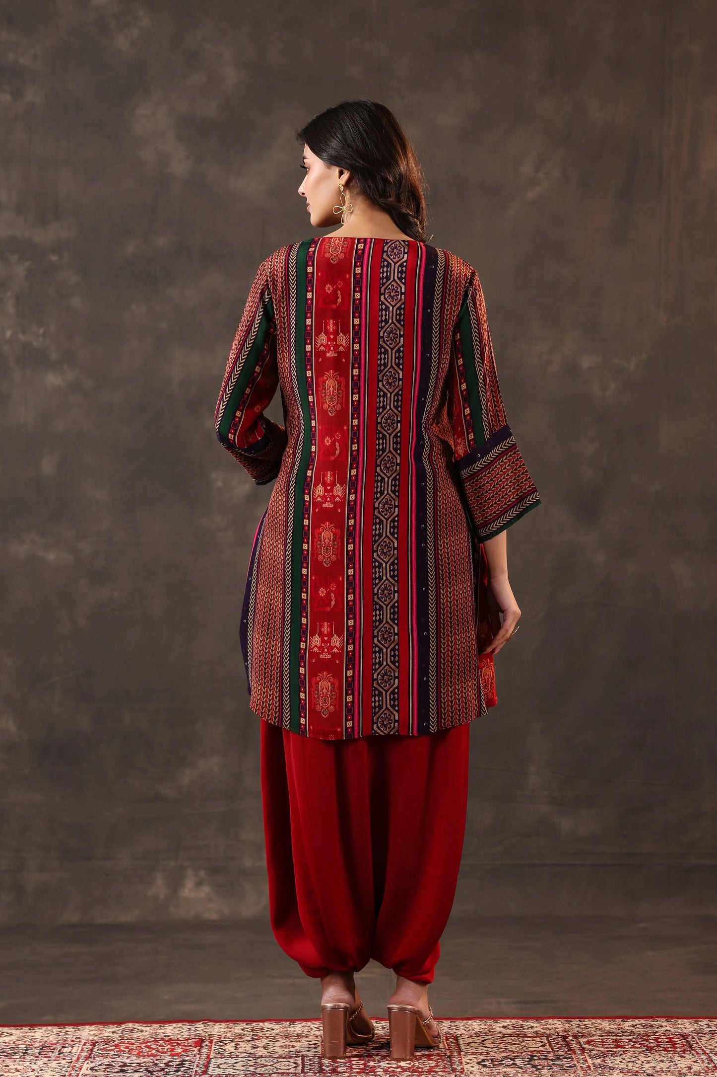 Emblished Top With Harem Pants