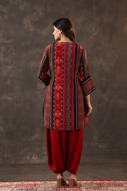 Emblished Top With Harem Pants