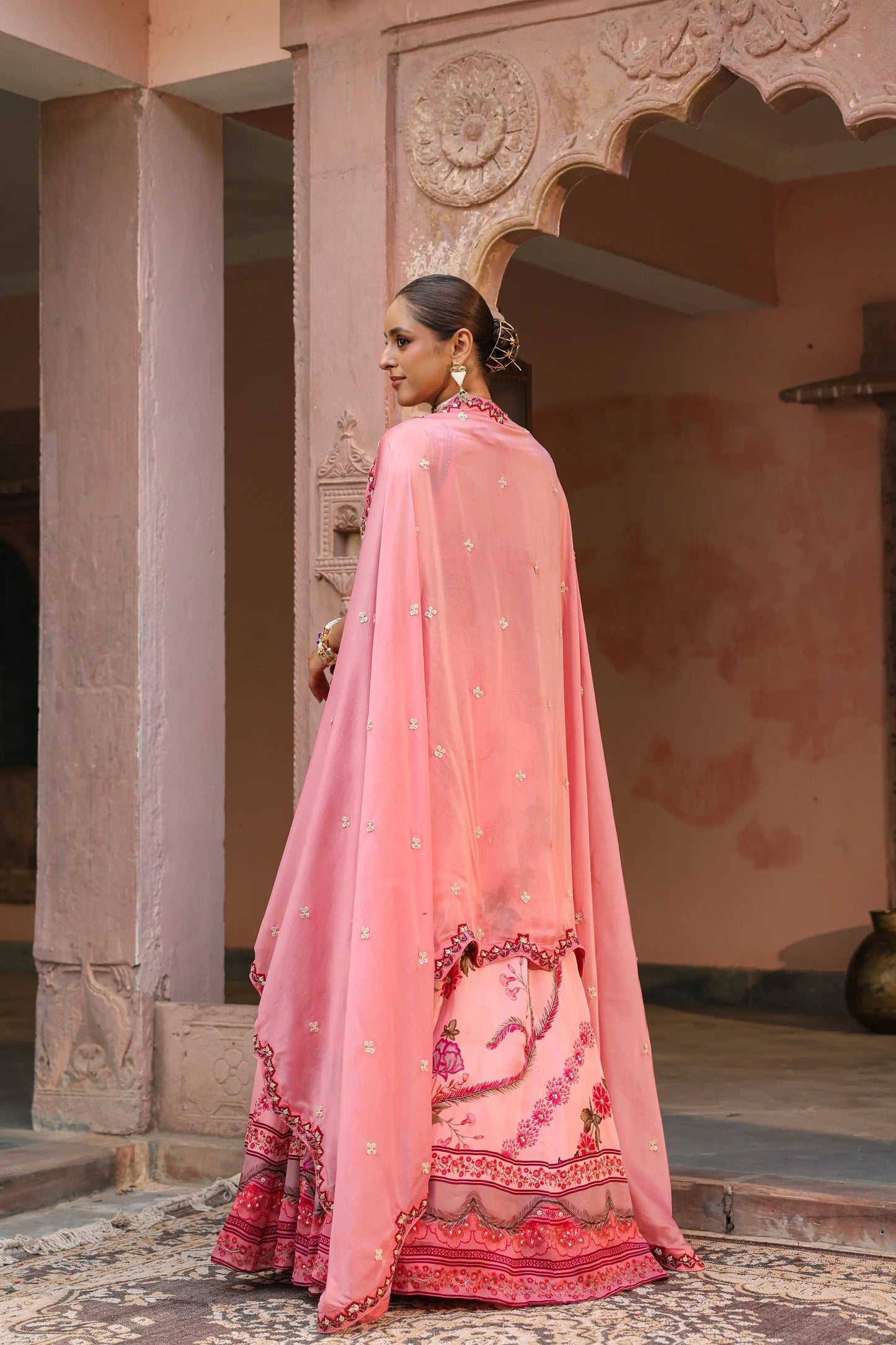 Light Pink Heavy Lehanga with Dupatta