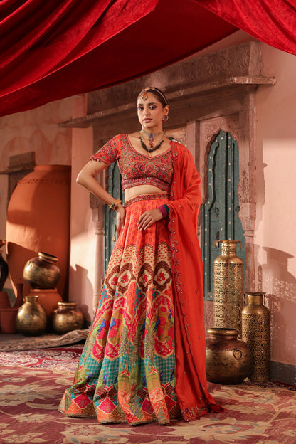 Traditional Print Lehanga