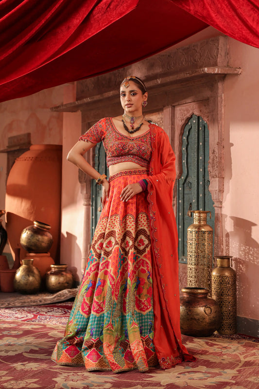 Traditional Print Lehanga