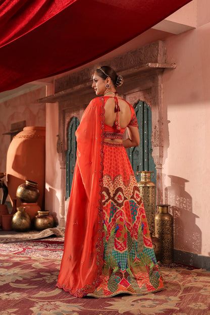 Traditional Print Lehanga