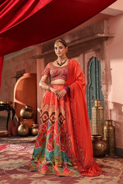 Traditional Print Lehanga