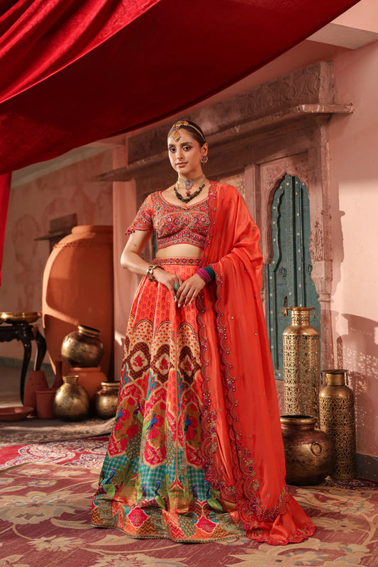 Traditional Print Lehanga
