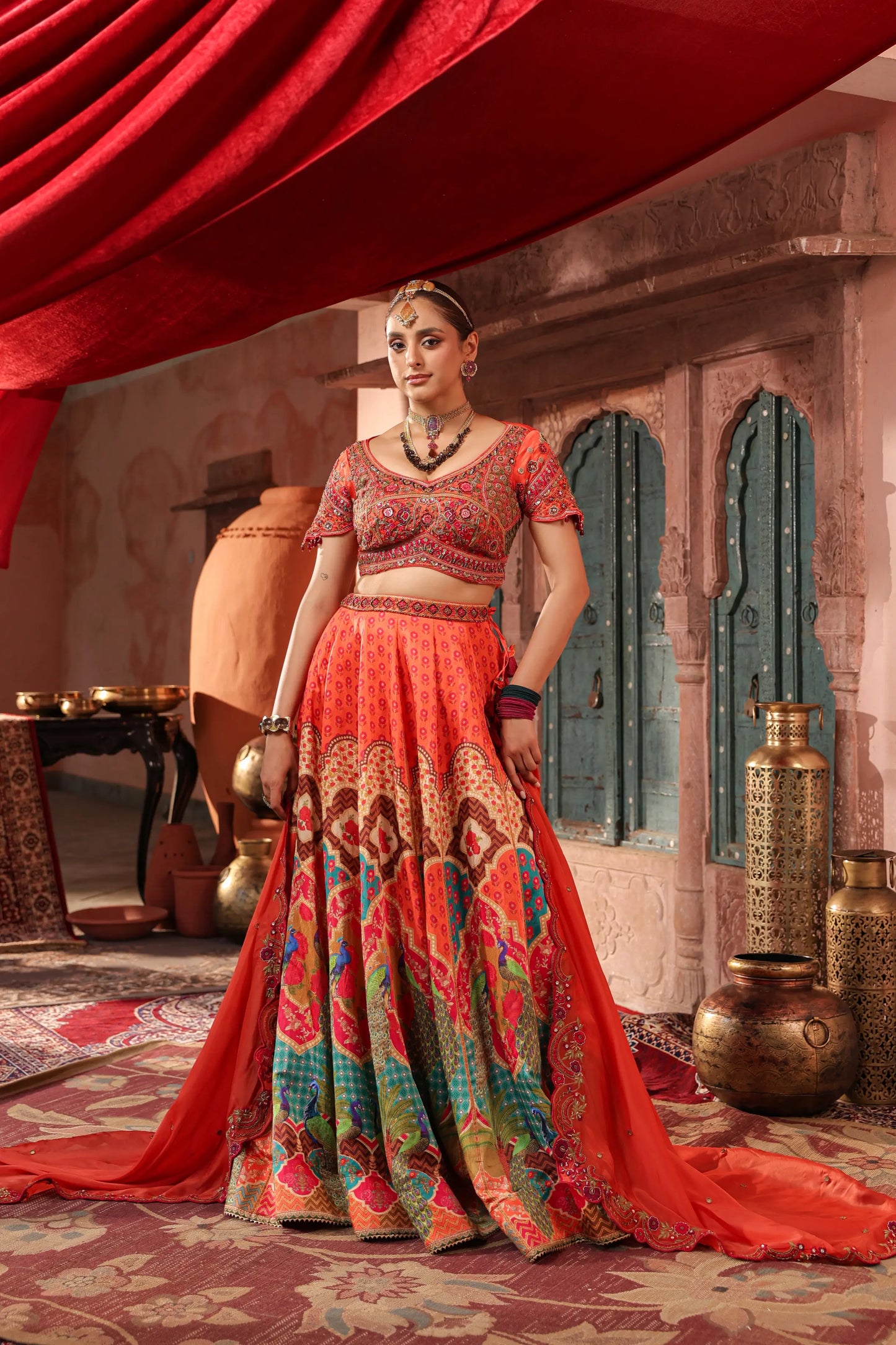 Traditional Print Lehanga