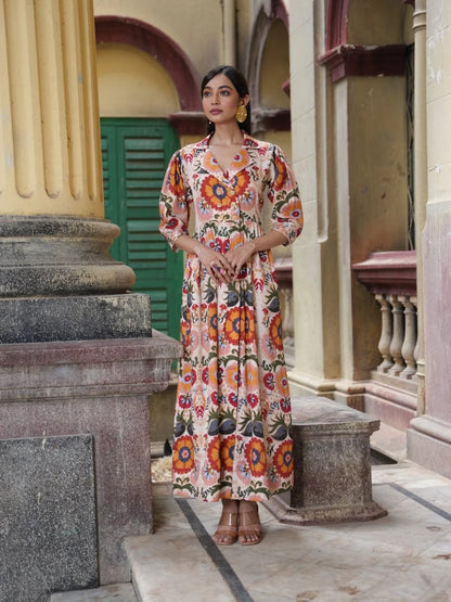 Printed Ankle length Dress