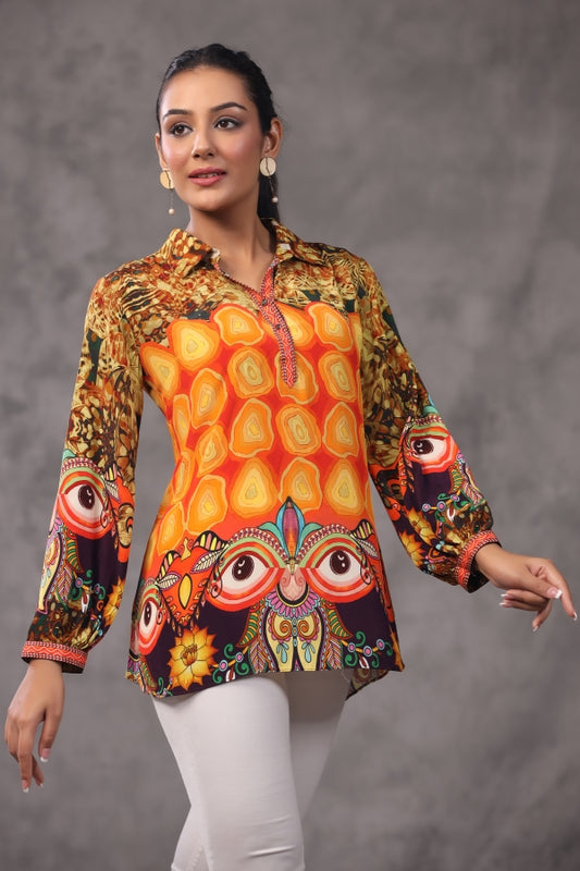 Printed Short Top