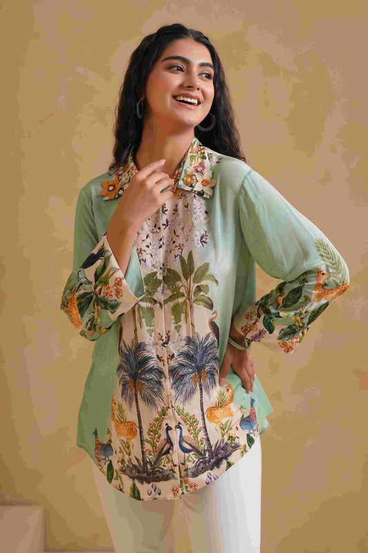 Printed Short Tops