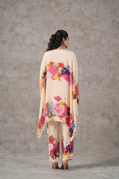 Embroidered Kaftan with Pant