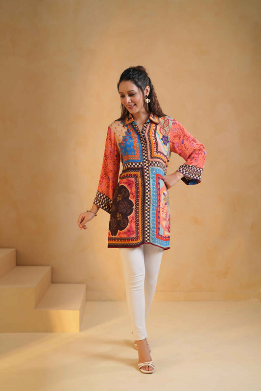 Printed Short Top