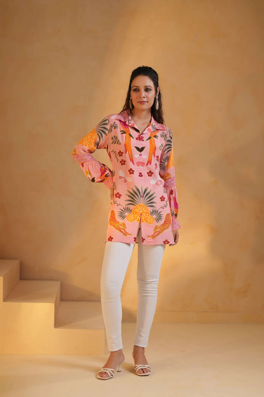 Printed Short Tops