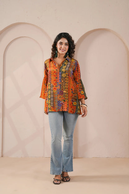Printed Short Top