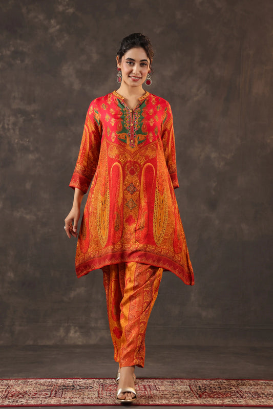 Printed A-Line Traditional Kurti