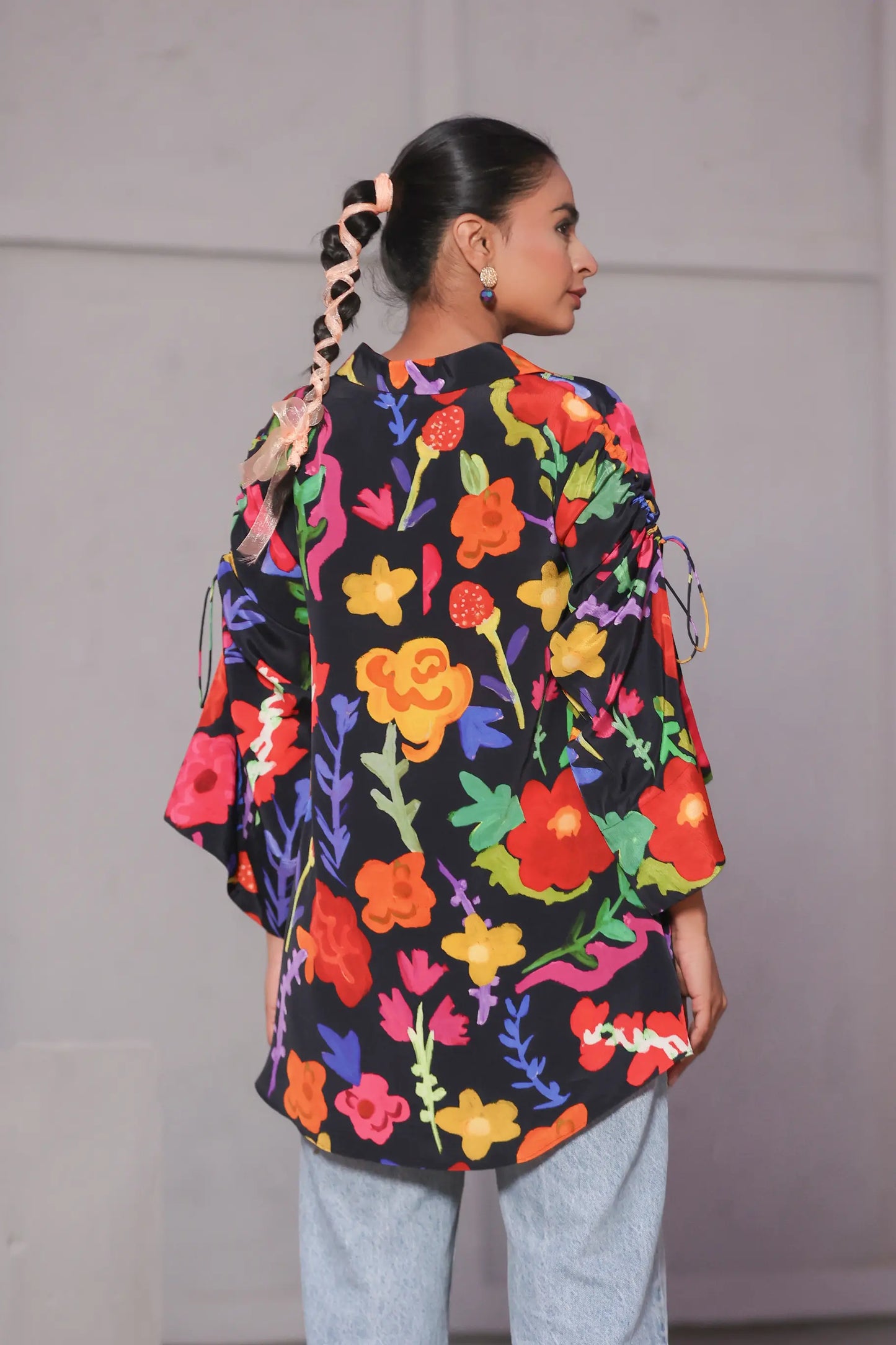 Printed Short Top with light embellish