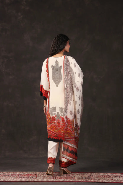 Three Piece Ethnic Kurti with highlight