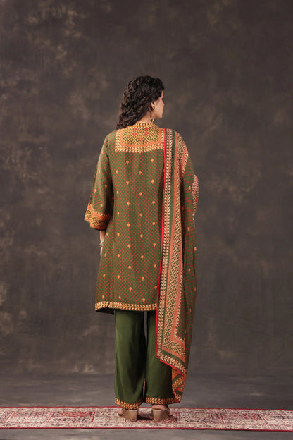 Three Piece Ethnic Kurti with highlight