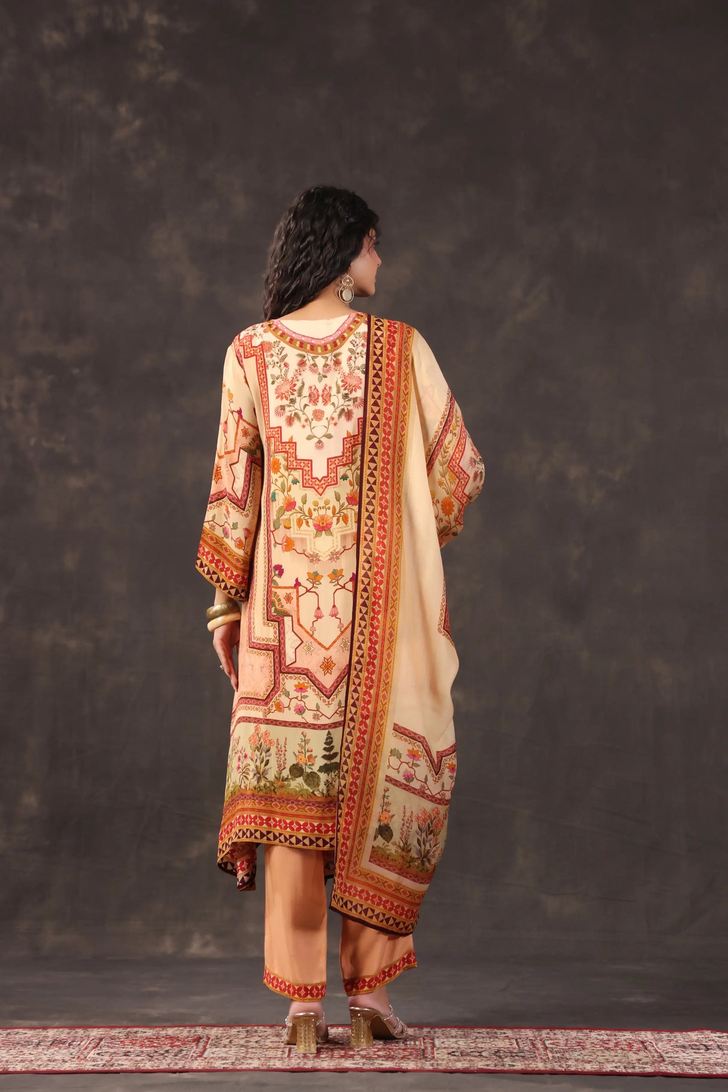 Three Piece Ethnic Kurti with highlight