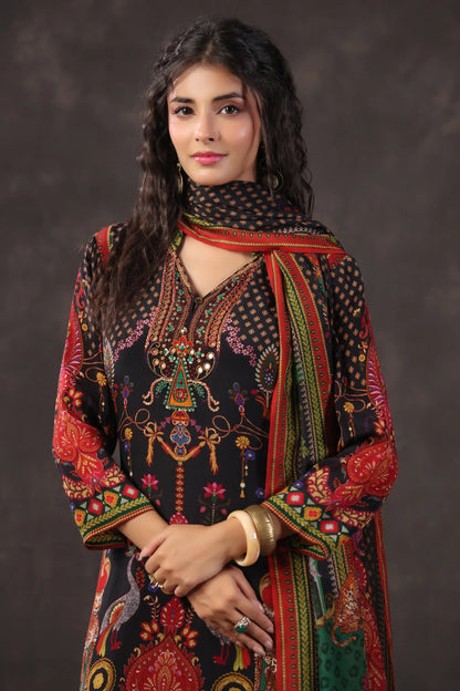 Three Piece Ethnic Kurti with highlight