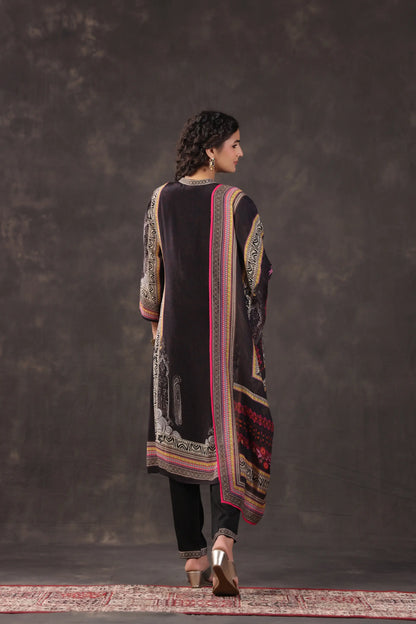 Three Piece Ethnic Kurti with highlight