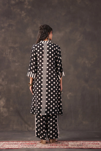Embellished Printed Straight Kurti with Pant