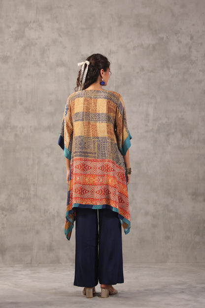Embellished Printed Straight Kurti with Pant