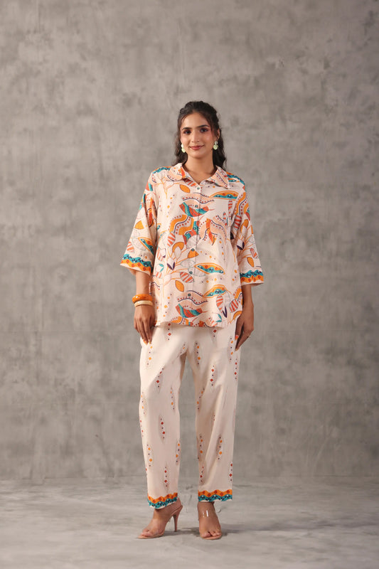 Linen Prined Co-ords