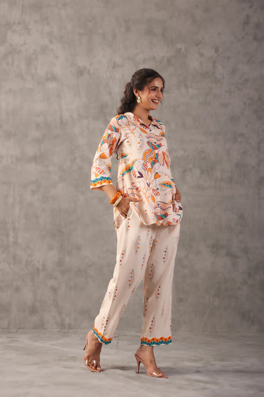 Linen Prined Co-ords