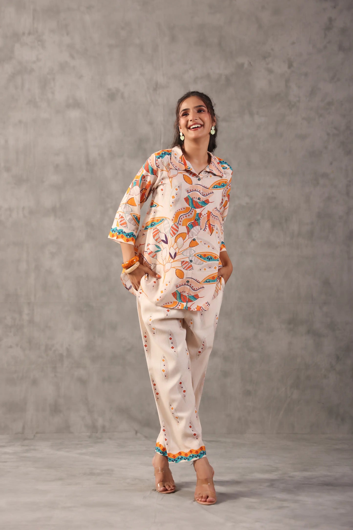 Linen Prined Co-ords