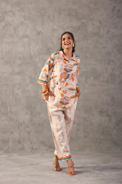 Linen Prined Co-ords